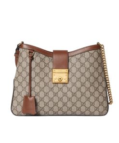Gucci Padlock Gg Medium Shoulder Bag Brown