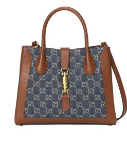 Gucci Jackie 1961 Original Gg Dark Denim Blue