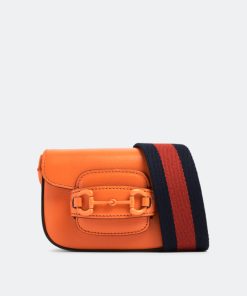Gucci Horsebit 1955 Orange shoulder Bag