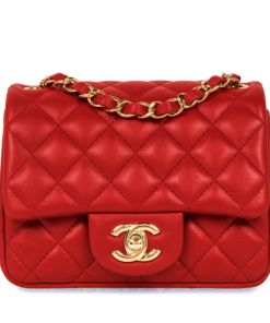 CHANEL Replica Mini Square Classic Flap Red
