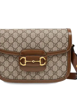 Gucci Horsebit Supreme Bag Brown