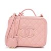 Chanel Replica Vanity Case Gold-tone Small Pink