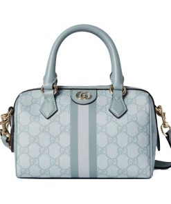 Gucci Ophidia Mini Top Handle Bag Dusty Blue
