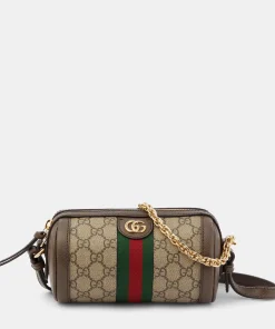Gucci Ophidia Mini Shoulder Bag Brown