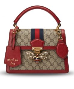 Gucci Queen Margaret GG Small Top Handle Bag Red