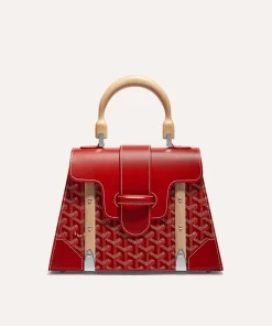 Goyard Replica Saigon Structure PM Red Bag