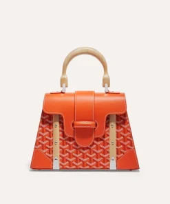 Goyard Replica Saigon Structure PM Orange Bag