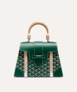 Goyard Replica Saigon Structure PM Green Bag