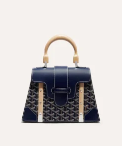 Goyard Replica Saigon Structure PM Navy Bag